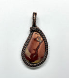 Colorful Sonoran Dendritic Jasper Pendant in Copper.