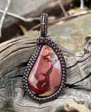Colorful Sonoran Dendritic Jasper Pendant in Copper.