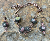 Adjustable Candlelight Bracelet and Hypoallergenic Earring Set.
Bracelet is adjustable from 5-9".
The earrings are Candlelight and Crystals and have niobium ear wires, which is naturally hypoallergenic, making this ear wire especially suited for customers with metal sensitivities.