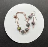 Adjustable Candlelight Bracelet and Hypoallergenic Earring Set
