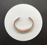 Solid Hammered Copper Bangle Bracelet