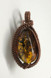 Amber Pendant in Copper