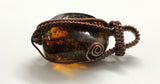 Amber Pendant in Copper