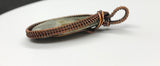 Ocean Jasper Teardrop Pendant wrapped in Copper