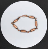 Handmade Copper Tube Bracelet - 7 1/2"