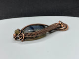 Blue Labradorite and Copper Pendant
