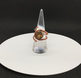 Venus Jasper and Copper Ring - adjustable