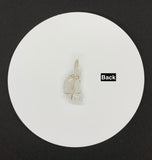 Quartz Moon Pendant in Sterling and Fine Silver