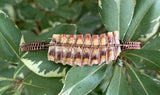 Seashell and Woven Copper Bracelet - adjustable
