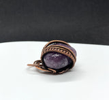 Lepidolite Heart Pendant in Copper