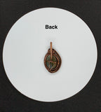 Golden Labradorite Pendant wrapped in Copper