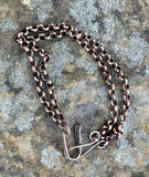 Double Link Solid Copper Bracelet.