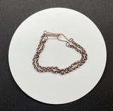 Double Link Solid Copper Bracelet.