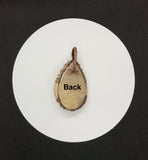Tumbled River Rock Tree of Life Pendant in Copper