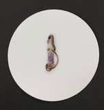 Raw Amethyst Stick Pendant wrapped in Copper