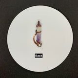 Raw Amethyst Stick Pendant wrapped in Copper