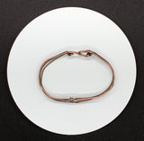 Lover's Knot Stacked Bangle Bracelet -8"