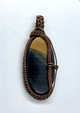 handmade Blue and Gold Tiger Eye Pendant