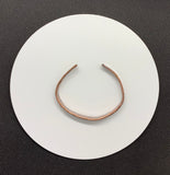 Rustic Hammered Solid Copper Cuff Bracelet