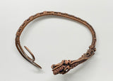 Copper Curves and Coils Amethyst Bracelet