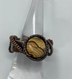 Picture Jasper Copper Band Ring