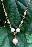 Shimmering Sunstone and Copper Necklace