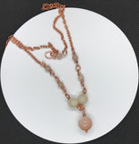 Shimmering Sunstone and Copper Necklace