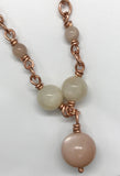 Shimmering Sunstone and Copper Necklace