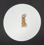 Carved Picture Jasper Cat Pendant in Wire Wrapped Copper. For the cat lovers!