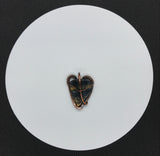 Original Tiger Eye in Copper Heart Pendant