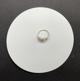 Adjustable Wire Wrapped Argentium Silver and Venus Jasper Ring.