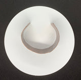 Hand Embossed Wide Copper Bracelet.