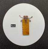 Striking Bold Rectangle Jasper Pendant with hammered copper components and wire wrapped bail.