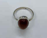 Shimmering Goldstone Ring in Sterling Silver.