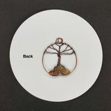 Copper and Agate Tree of Life Pendant