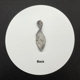 Dendritic Quartz Pendant in Sterling (.925) and Fine (.999) Silver.