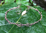 Bronze and Copper "Vine" Bracelet - 8" adjustable