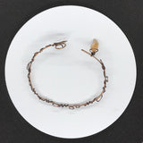 Swirling Bronze and Copper "Vine" Bracelet - 8" adjustable
