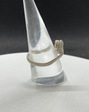 Adjustable Argentium Silver and Australian Opal Ring