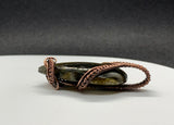 Beautiful Pink Labradorite Pendant wrapped in Copper
