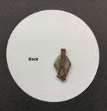 Beautiful Pink Labradorite Pendant wrapped in Copper