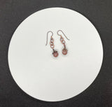 Hypoallergenic Purple Aventurine and Copper Earrings