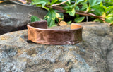 Solid Hammered Copper Bangle Bracelet
