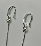Sterling Silver (.925) Dangling Apatite Earrings.