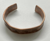 Solid Hammered Copper Bangle Bracelet