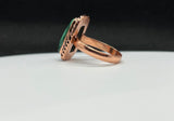 I couldn't pass up this beautiful Malachite and Copper Ring! The gorgeous natural green patterns of the Malachite make this piece truly eye-catching, but it's the little heart tucked into the design that makes it extra special. ❤️