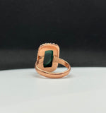 I couldn't pass up this beautiful Malachite and Copper Ring! The gorgeous natural green patterns of the Malachite make this piece truly eye-catching, but it's the little heart tucked into the design that makes it extra special. ❤️