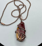 Tumbled Mookaite Necklace in Copper
