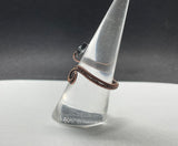 Adjustable Wire Wrapped Copper and Hematite Star Ring.