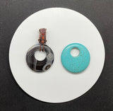 Interchangeable Copper and Donut Pendant Set